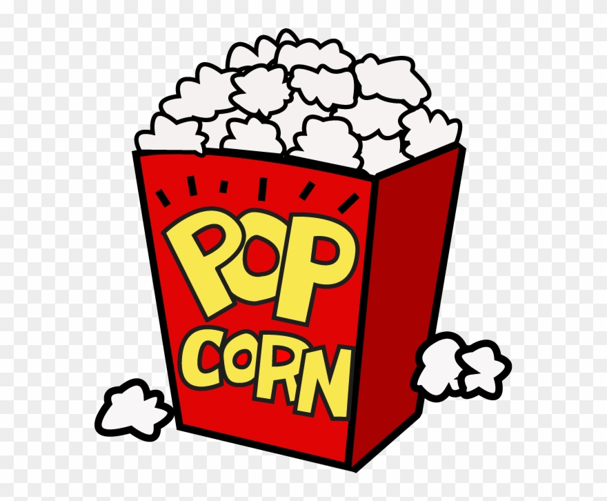 Movie Night Clip Art - Clip Art Movie Popcorn - Png Download
