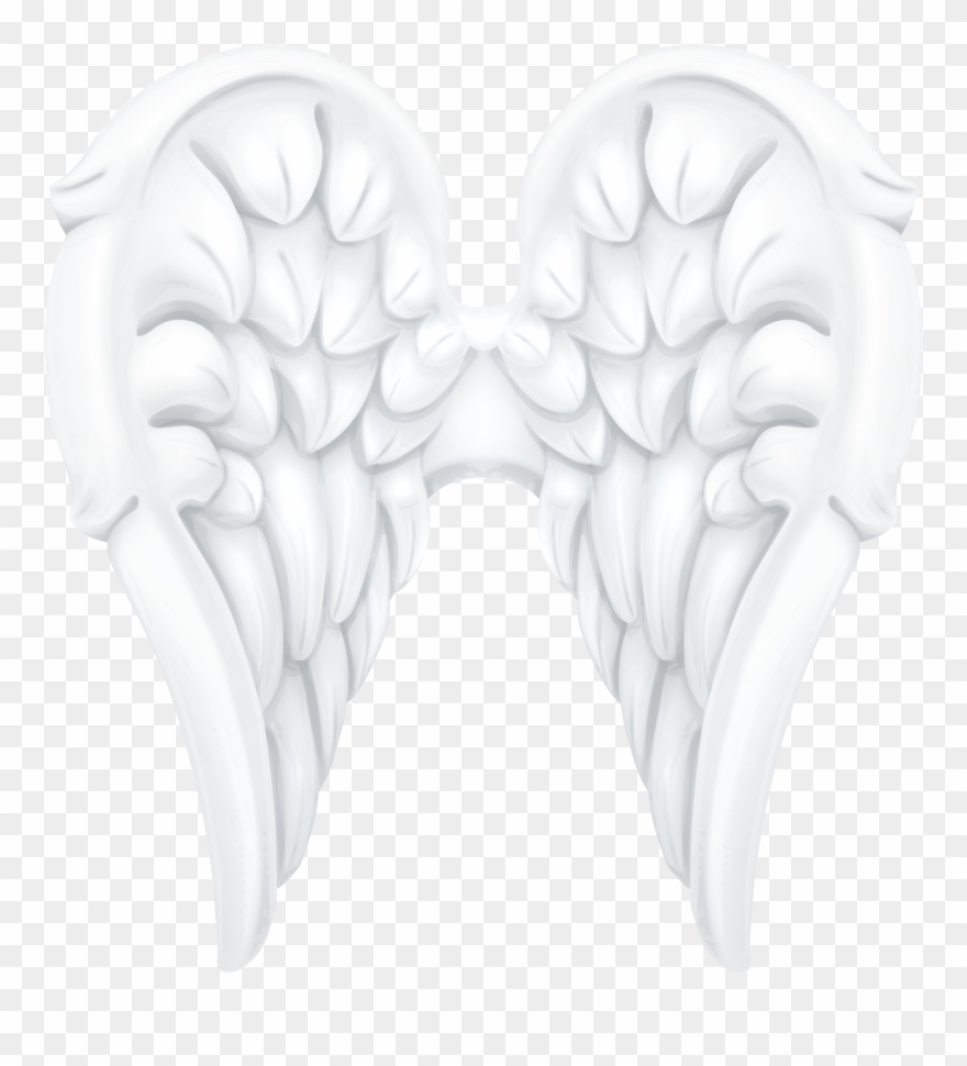 Clipart Magic Wand - White Angel Wings Clipart Png Transparent Png