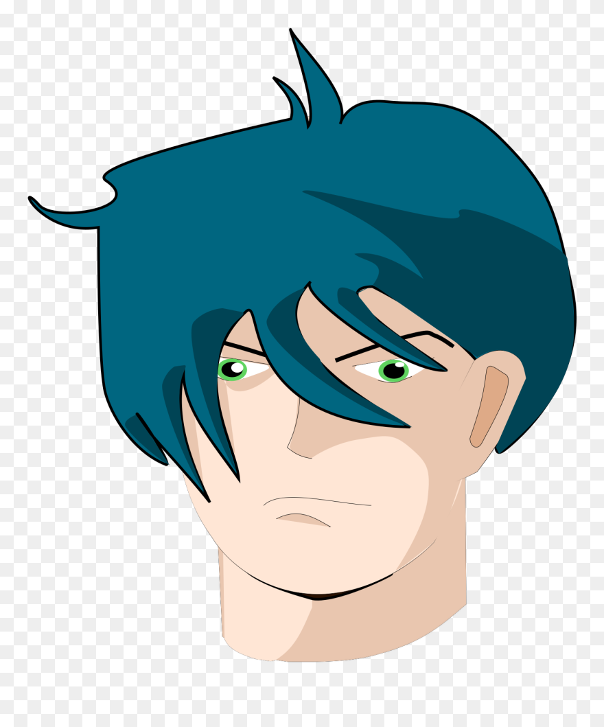 Guy With Long Hair Cartoon Clipart