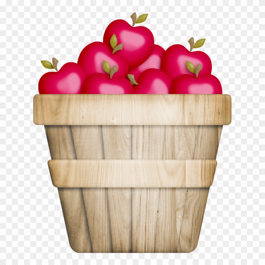 Basket Of Apples Food Clipart, Apple Baskets, Barbie - Bag Of Apples Clip Art - Png Download