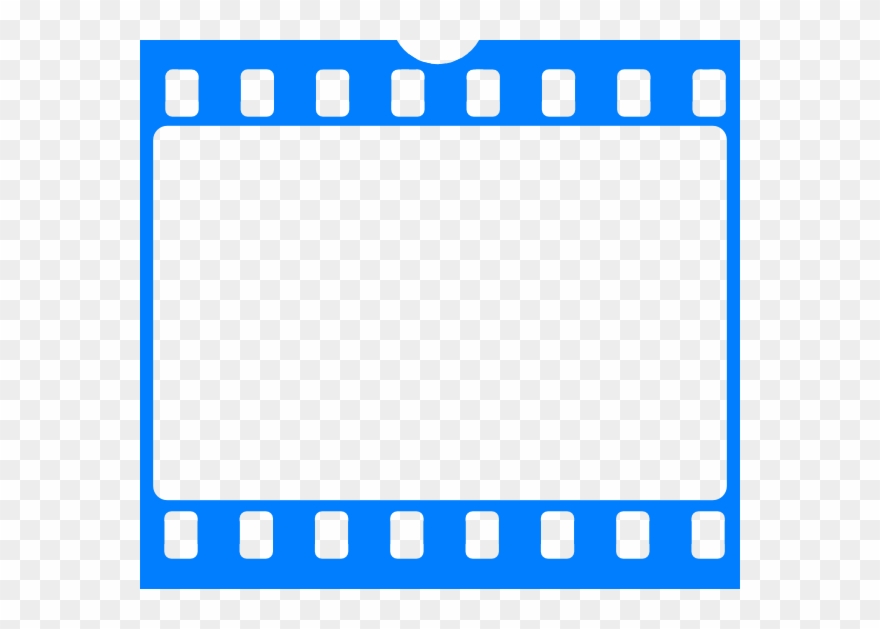 Blue Movie Ticket Clipart - Film Strip Blue Png Transparent Png
