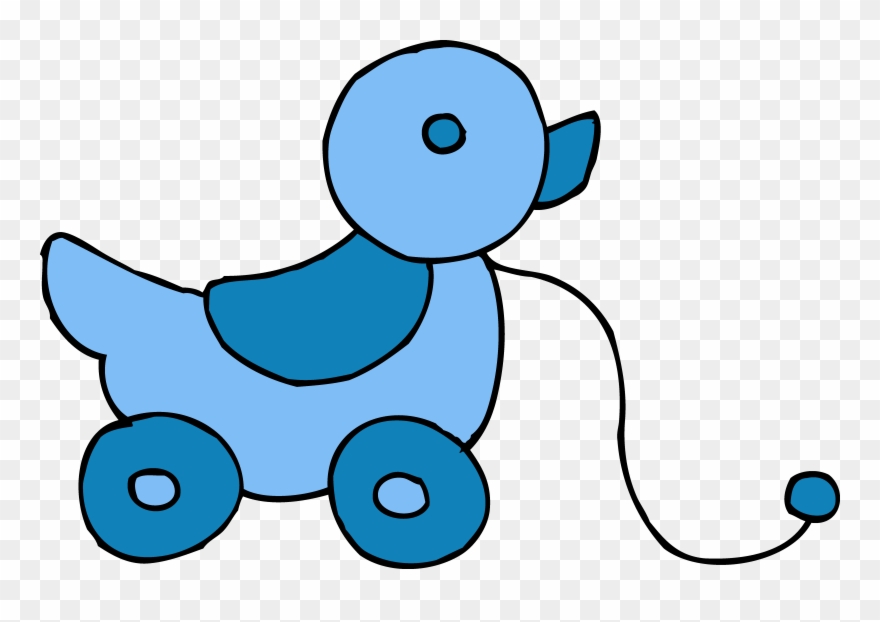 Blue Clipart Baby Toy - Clip Art Baby Toys - Png Download