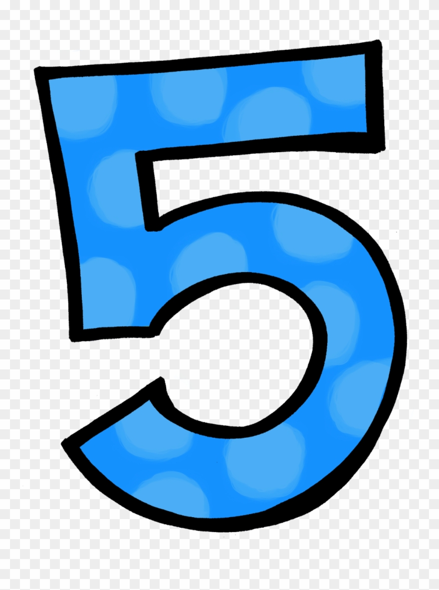 Download Blue Clipart Number - Clipart Number 5 Frozen - Png Download