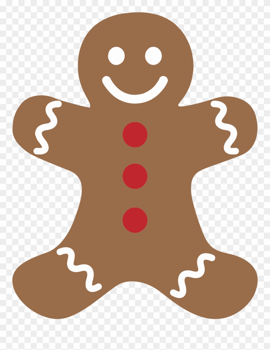Clipart Eaten Gingerbread Man Clipartfest - Christmas Clipart Gingerbread Man - Png Download