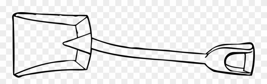 Colouring Pages Snow Shovel Coloring Book Tool - Spade Black And White Clipart