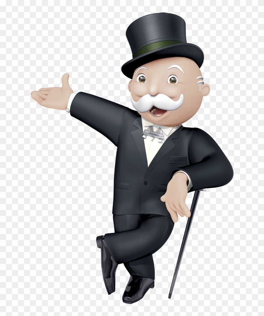 Mr Monopoly Standing - Mr Monopoly Clipart