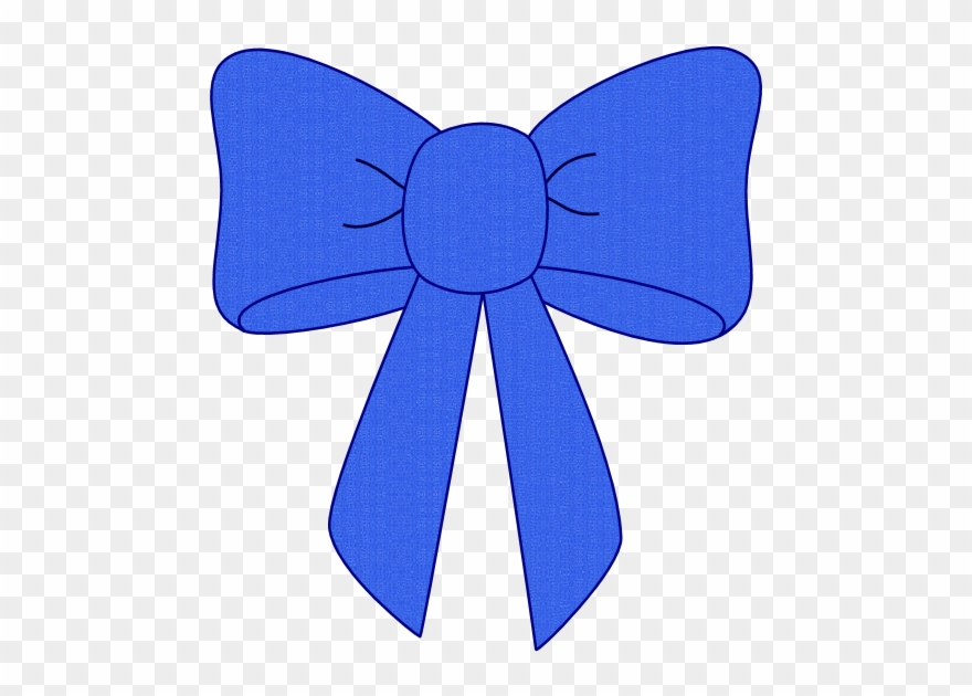 Bluebow Clip Art - Blue Bows - Png Download