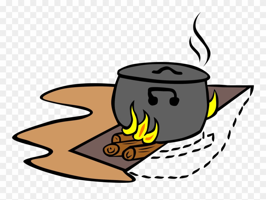 Clip Freeuse Library File Camp Trench Fire Svg Wikimedia - Cooking Clip Art - Png Download