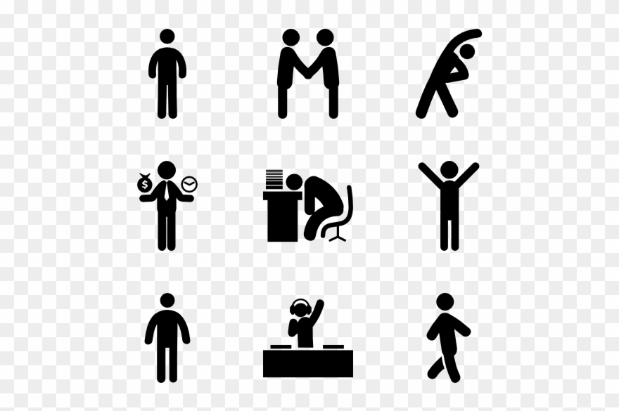 Drawing Chalk Person Png Library Stock - Human Icon Clipart