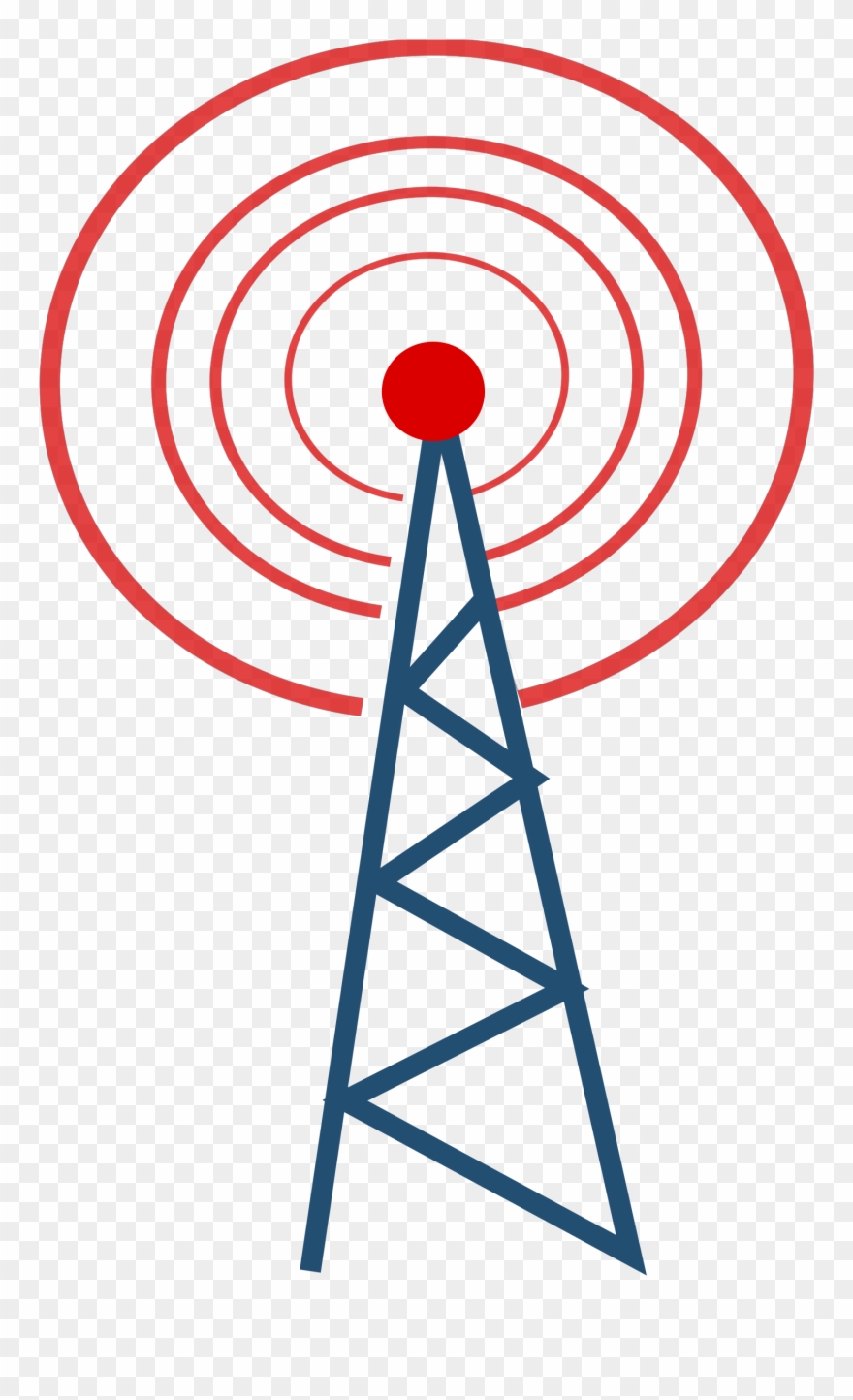 Towers Clipart Network Tower - Telecommunication Tower Clipart - Png Download