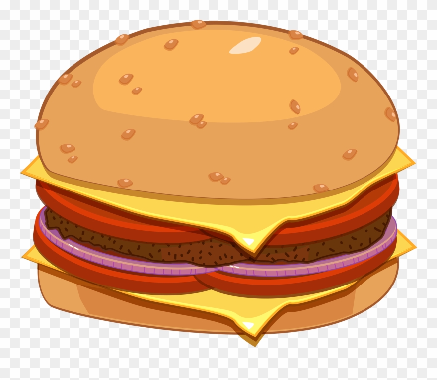 Food Clip Art Png - Clip Art Hamburger Png Transparent Png