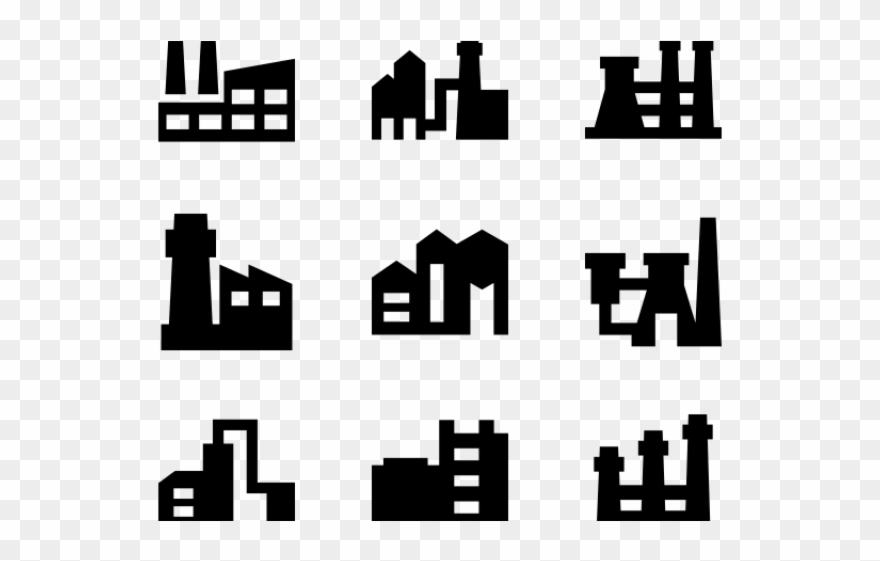 Mill Clipart Manufacturing Building - Icon - Png Download