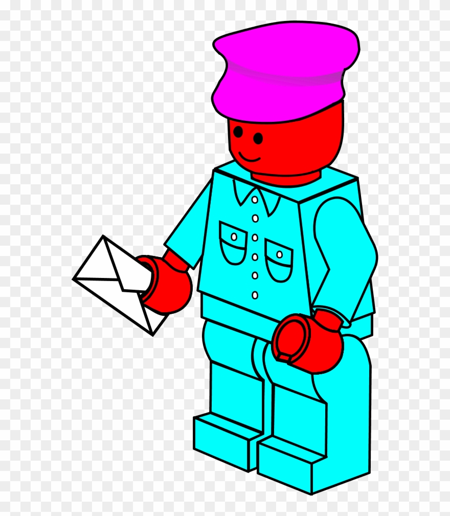 Postman Clipart - Lego Vectoe - Png Download