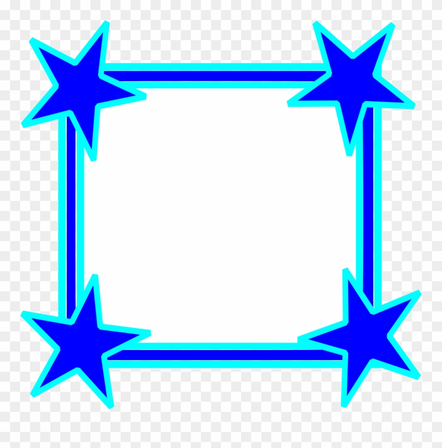 Blue Borders And Frames Clipart