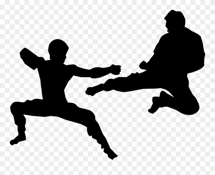 Sparring Kumite Karate Martial Arts Kickboxing - Sparring Karate Clipart