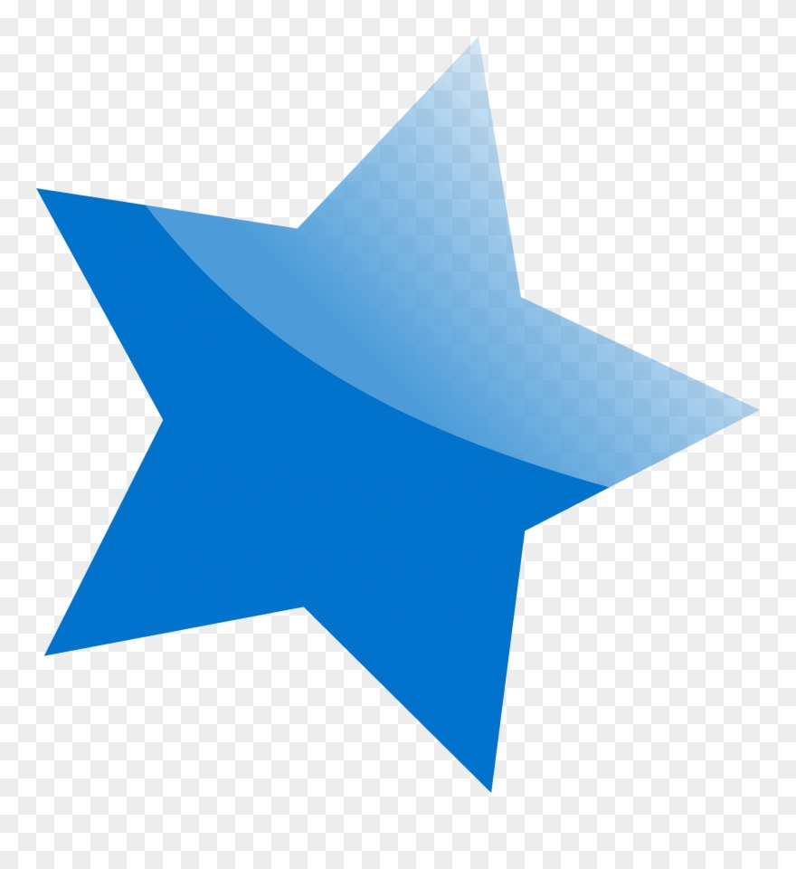 Blue Star Clip Art Free Clipart Blue Star Natanteam - Transparent Background Blue Star - Png Download