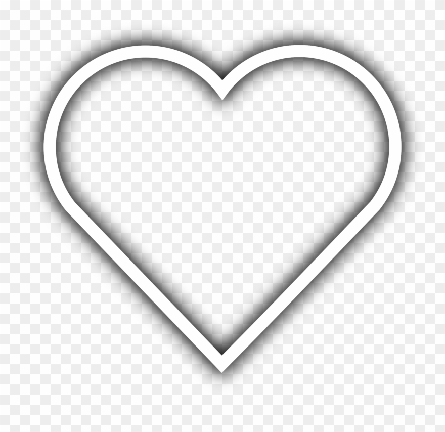 Heart Clipart Clipart Simple - White Heart Icon Png Transparent Png