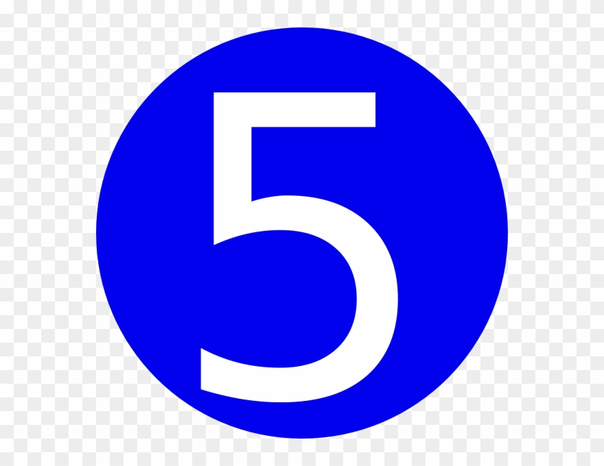 Clip Art Numeral 5 - Png Download
