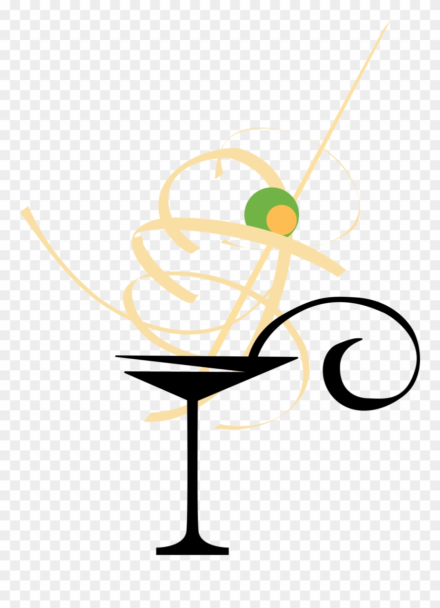 Big Image - Martini Glass Clip Art - Png Download