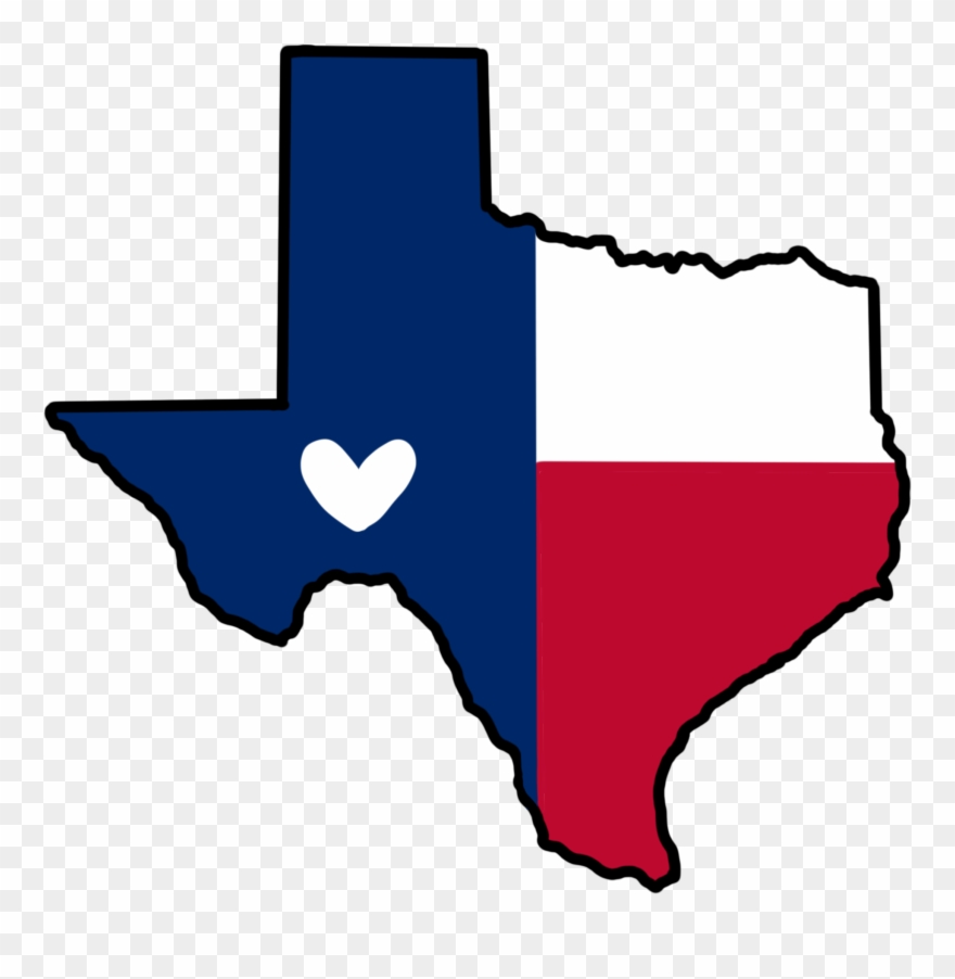 Crochet Clipart Knitting Basket - Texas Flag Map - Png Download