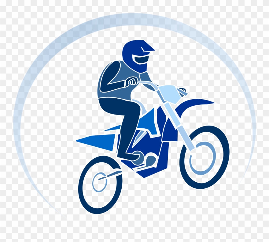 Motocross Clipart Clip Art - Motorcyclist Motorcyclist Throw Blanket - Png Download