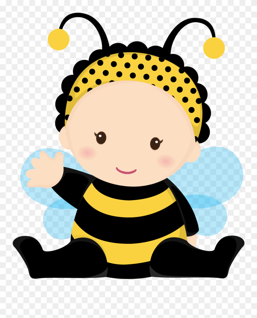 Abelhinha Elemento Bumble Bee Clipart, Bee Design, - Baby Bee Clipart - Png Download
