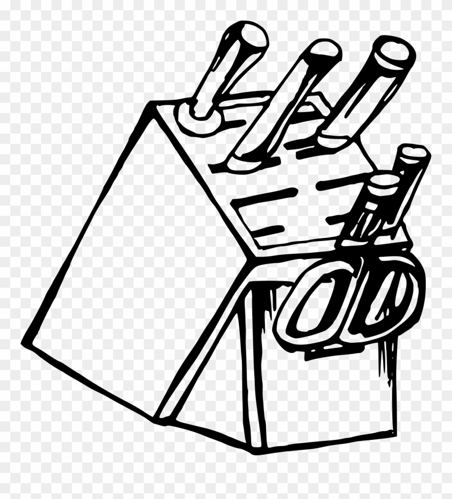 Knife Set Clipart, Vector Clip Art Online, Royalty - Set Of Knives Clip Art - Png Download