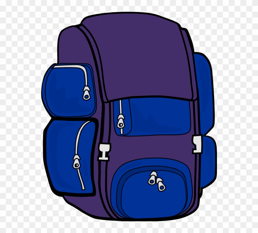 Backpack Green Brown Vector Clip Art - Backpack Clip Art - Png Download
