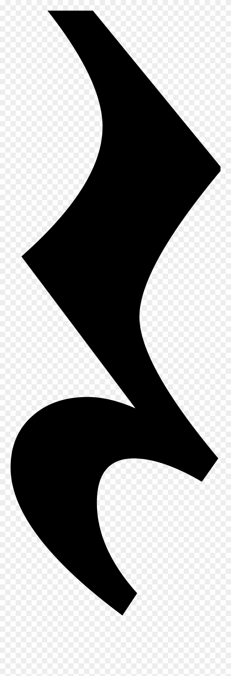 Crochet Clipart Crotchet - Crotchet Rest - Png Download