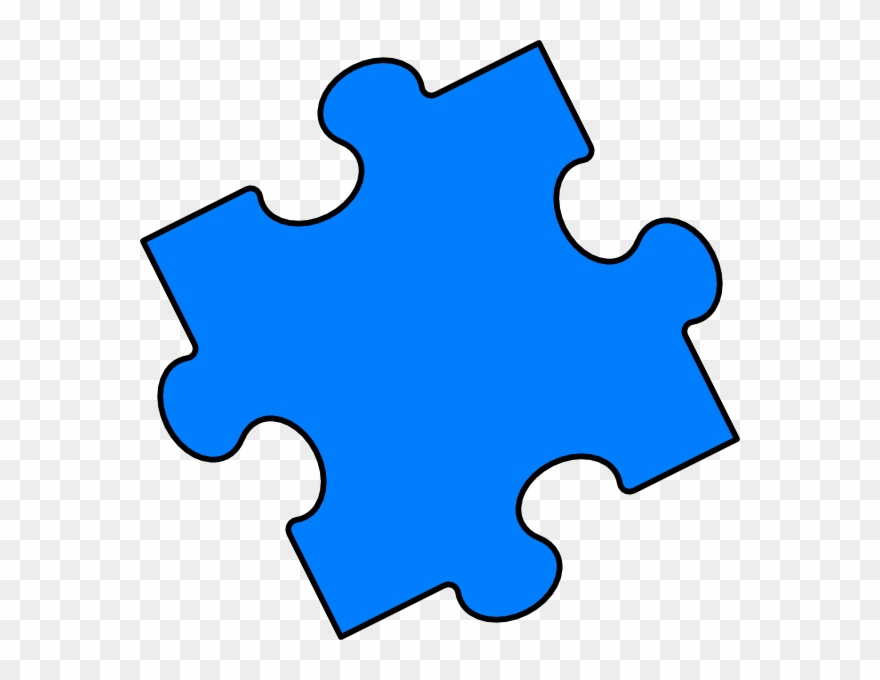 Blue Puzzle Piece Clipart - Png Download