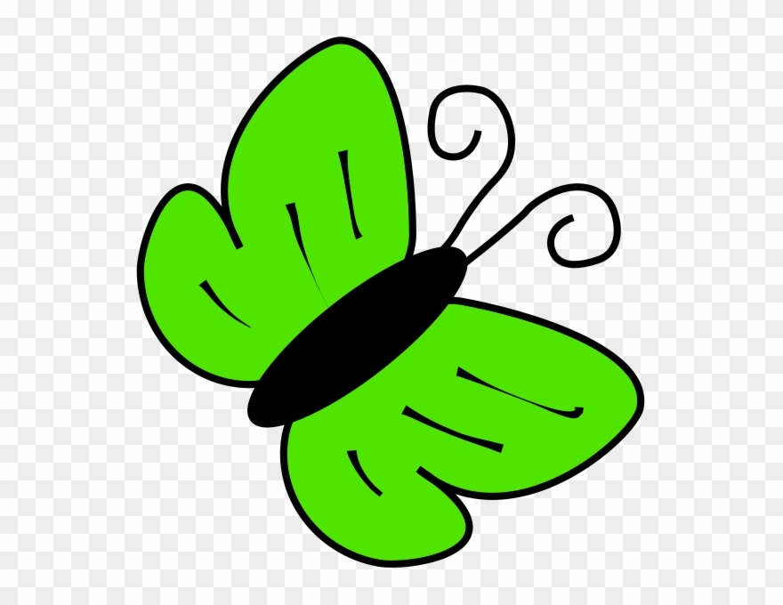 Clipart Butterfly - Butterfly Clip Art Green - Png Download