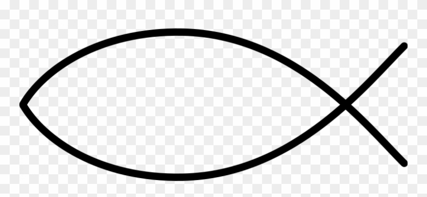 Christian Fish Symbol Clip Art - Ichtys Png Transparent Png