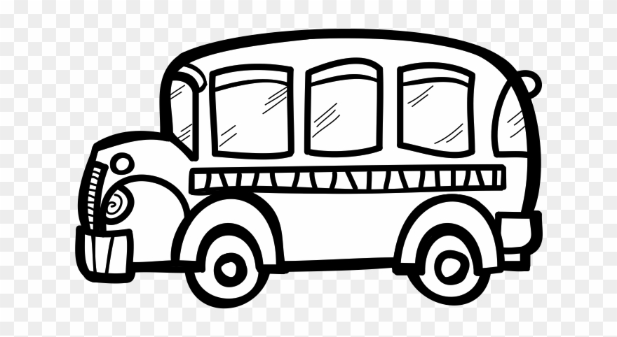Free Clip Art School Bus Free Clipart Images 3 Clipartix - Bus Black And White Clip Art - Png Download