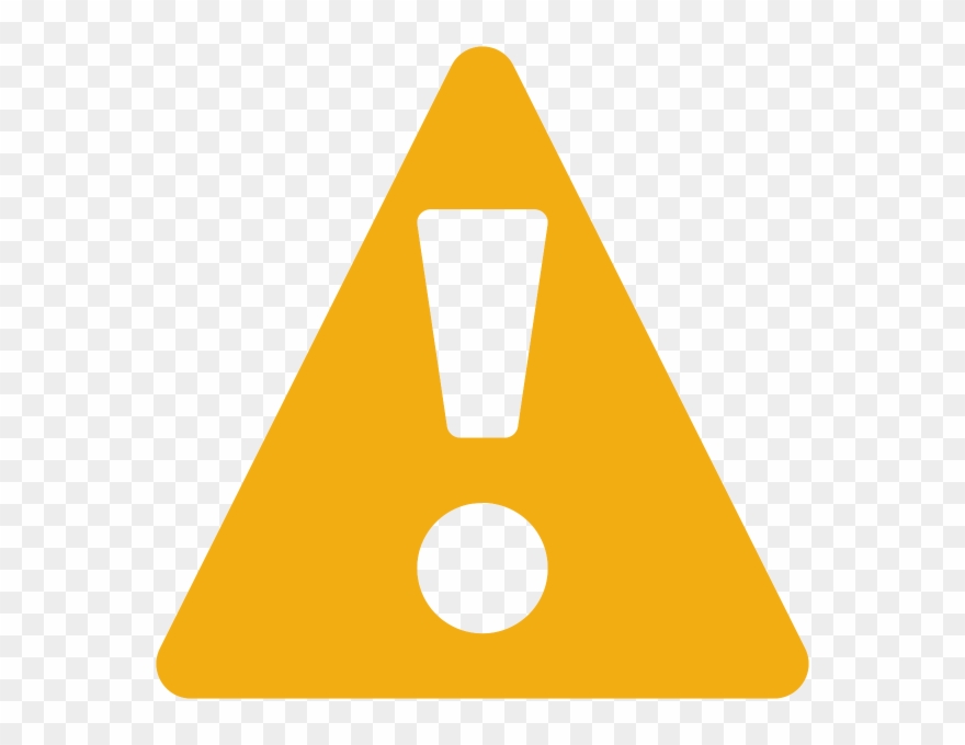 Network Clipart System - Warning Sign Flat - Png Download