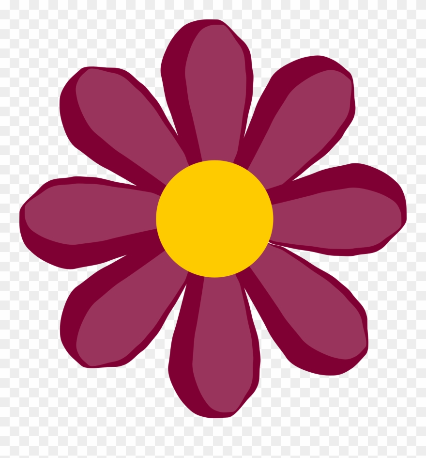 Simple Flower Clip Art - Flower Clip Art - Png Download