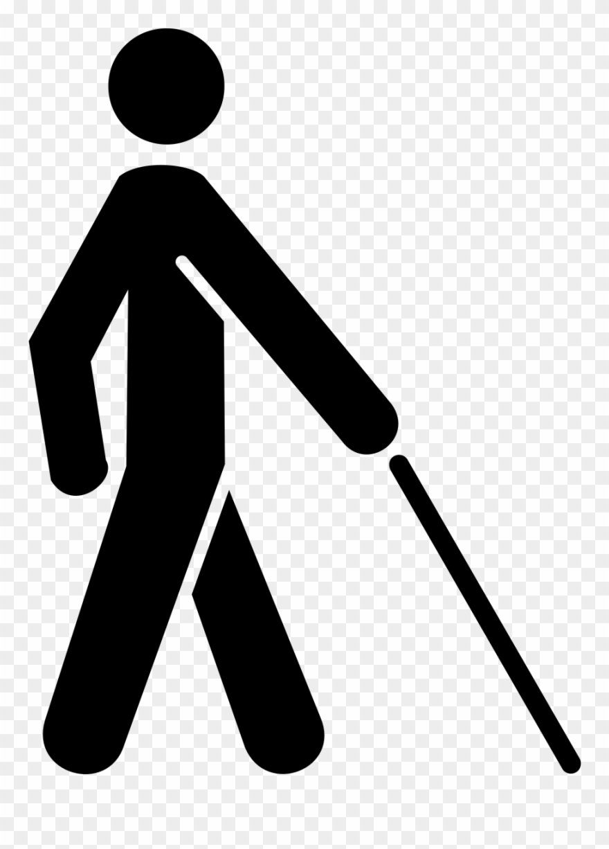 Svg Transparent Download Can We Add Tech Blindness - Blind Person Clip Art - Png Download