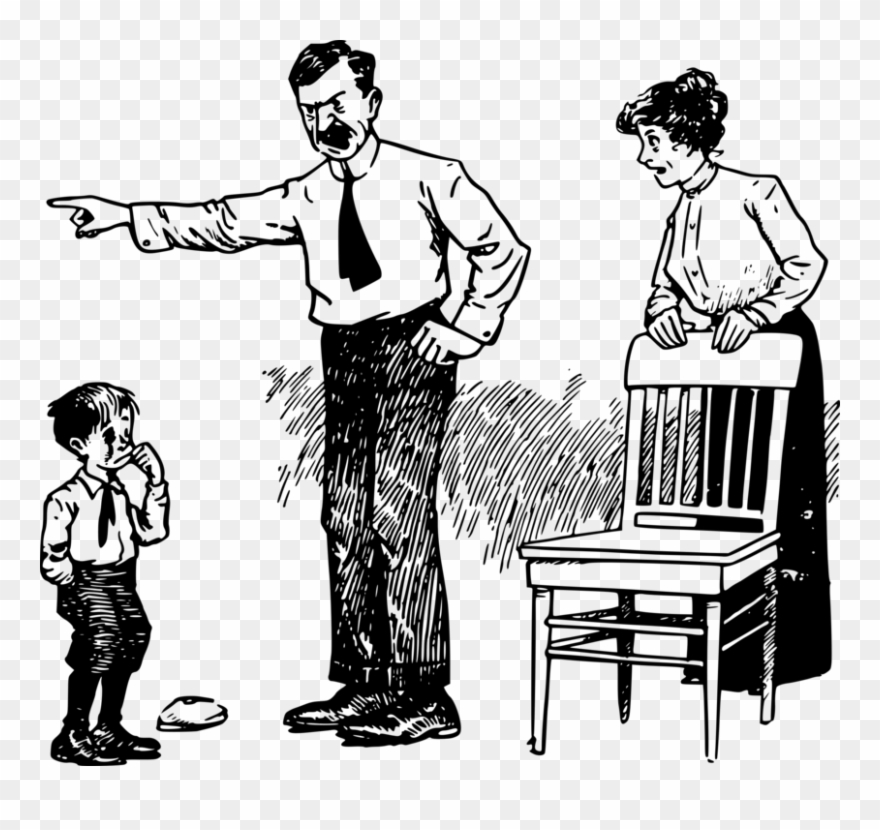 Angry Father Clipart Father Clip Art - Angry Father Clipart Black And White - Png Download