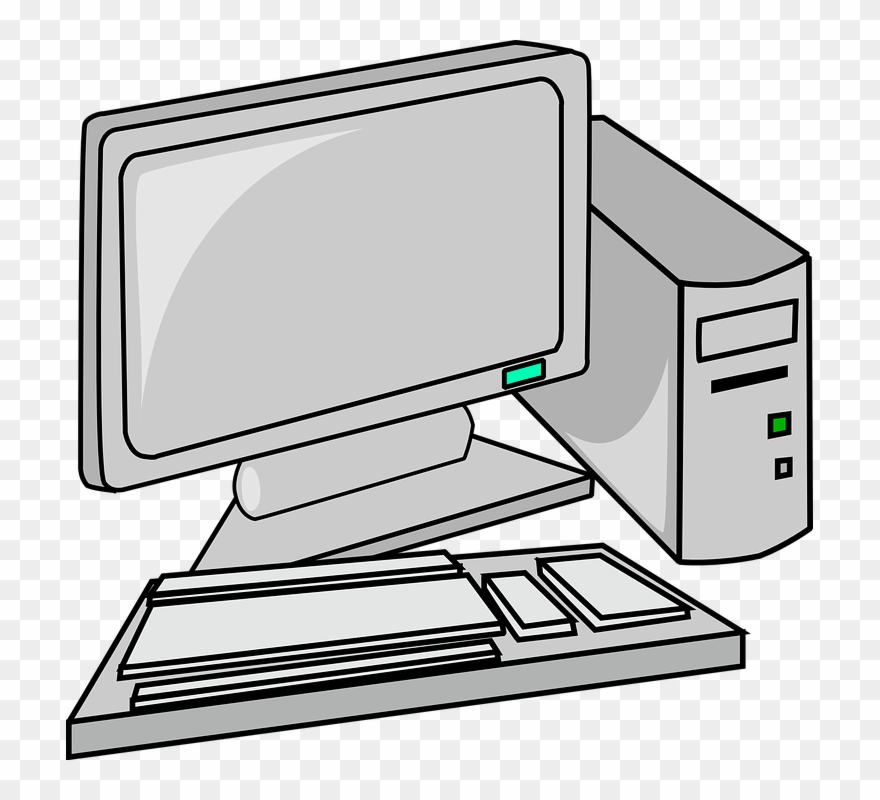 Free To Use Public Domain Desktop Computer Clip Art - Computer Parts Clip Art - Png Download