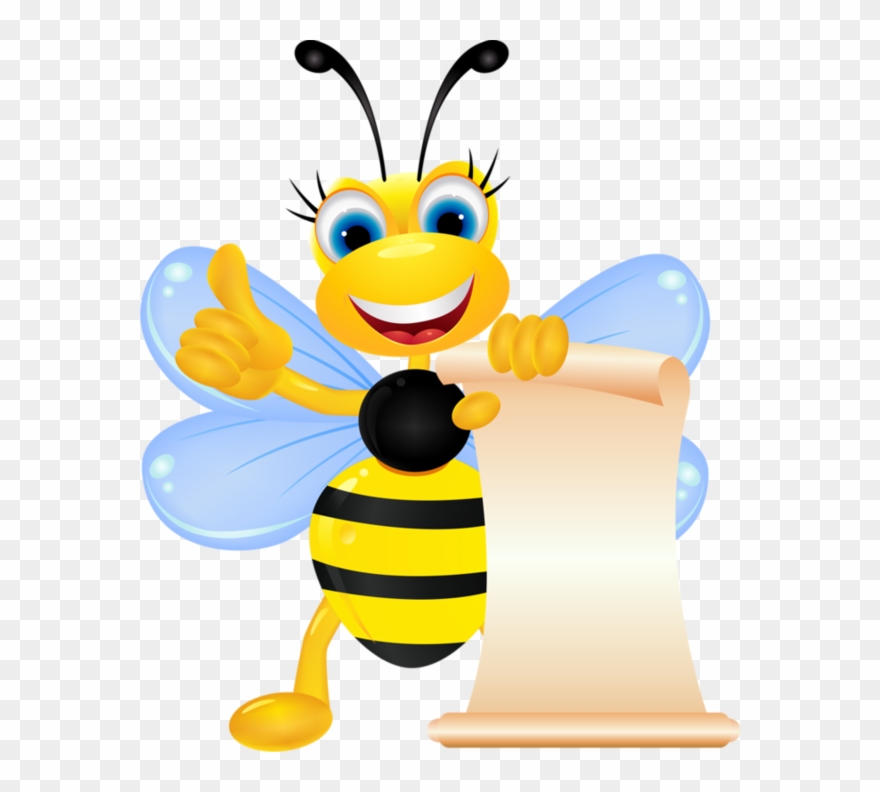 Honey Bee Clipart Png - Cartoony Honey Bee Png Transparent Png