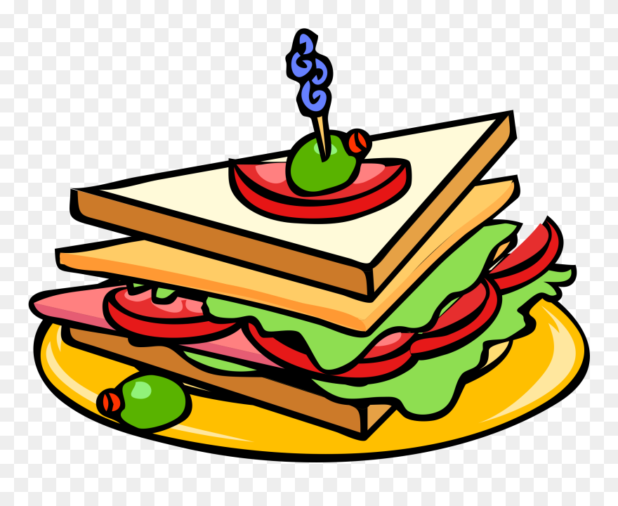 Meal Clipart Deli - Sandwich Clipart - Png Download