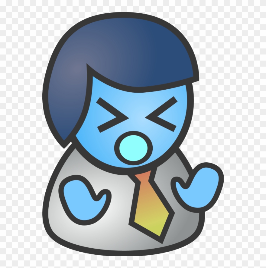 People Biz Male Sad - Aversion Definicion Clipart