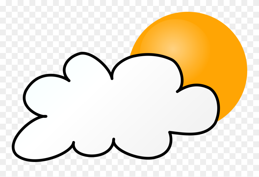 Cloudy Day Simple - Cloudy Weather Clipart