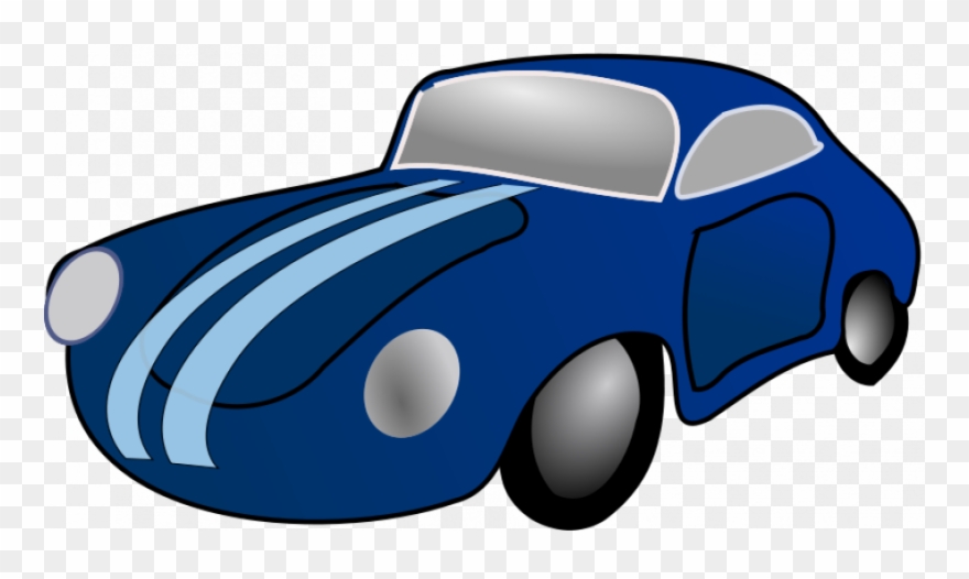 Motorcycle Clipart Postman - Blue Toy Car Clipart - Png Download
