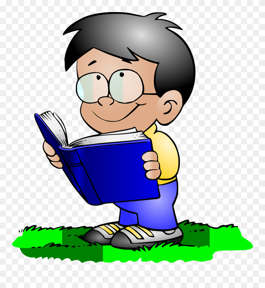 Study Clipart Png - Boy With Book Clipart Transparent Png