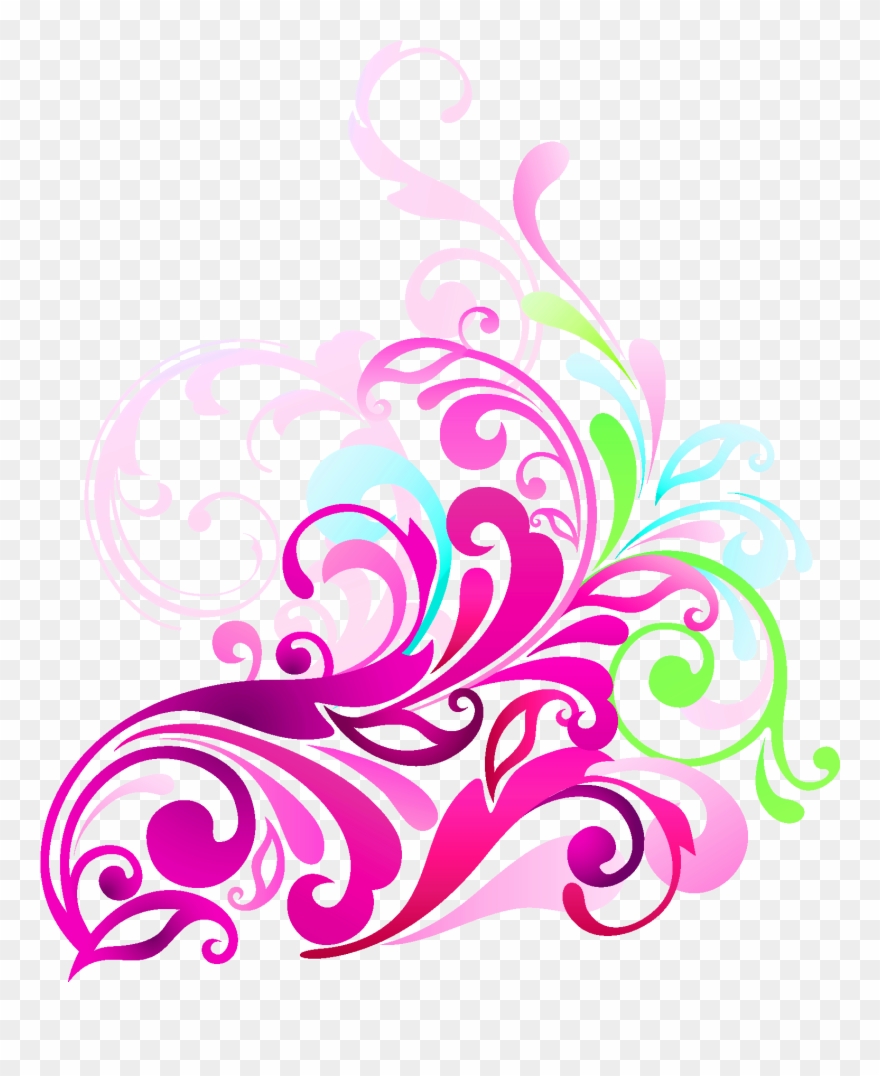 Cafepress Floral Swirl 3'x5' Area Rug Clipart