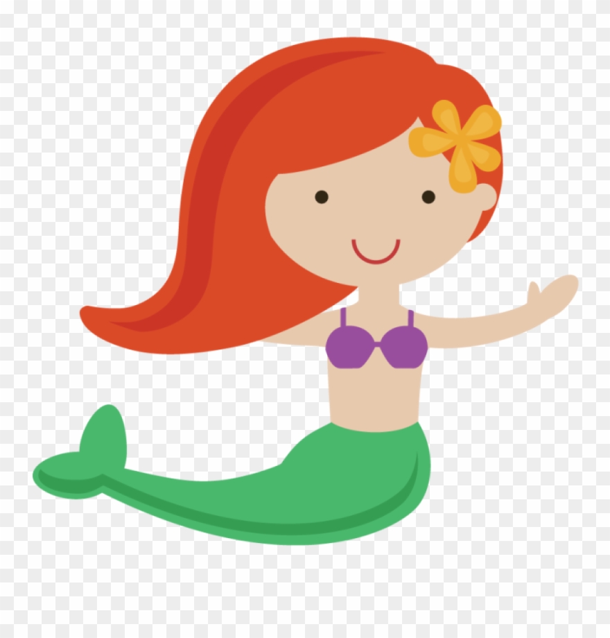 Little Merma - Mermaid Clip Art Free - Png Download
