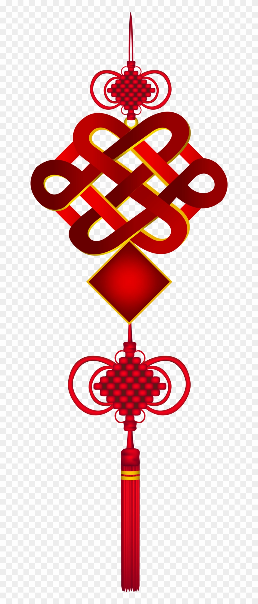 Chinese Hanging Ornamen Png Clip Art - 中国结 Png Transparent Png