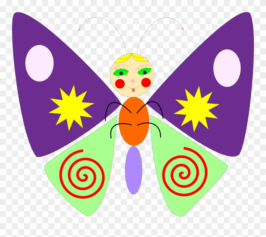 Bully Cliparts - فراشة كرتون Png Transparent Png