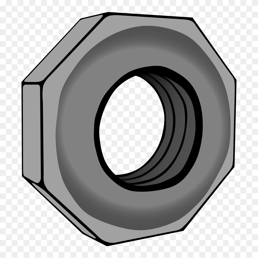 Manatee - Clipart - Hex Nut Clip Art - Png Download