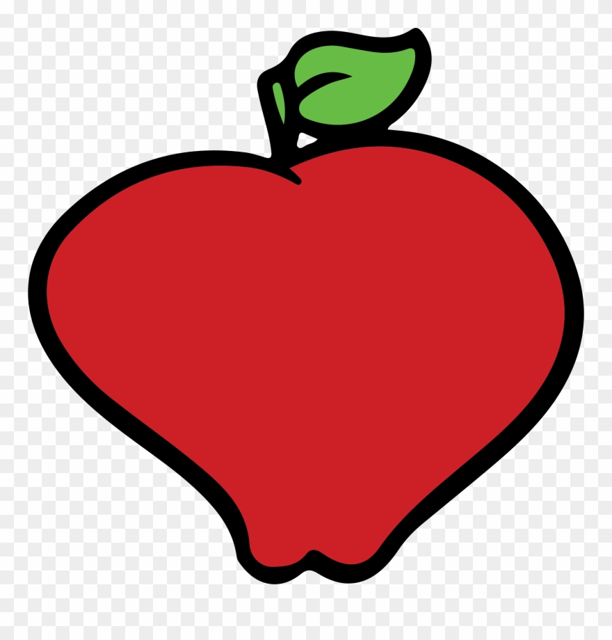 Clipart - Red Apple - Png Download
